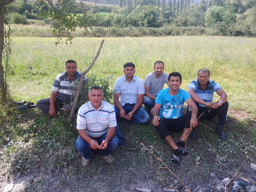 Turquie - fronti�re g�orgienne chauffeurs de bus